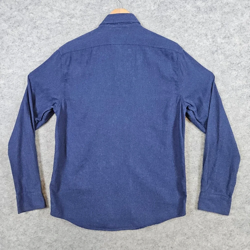 Banana Republic Mens‎ Size S Organic Cotton Standard Fit Blue Button Down Shirt